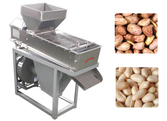 Peanut peeling machine