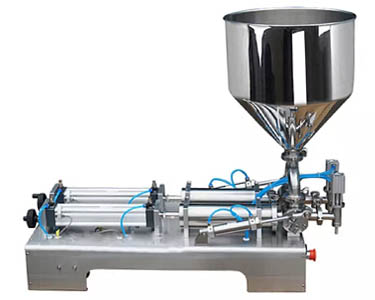 Semi-automatic horizontal peanut butter filling machine