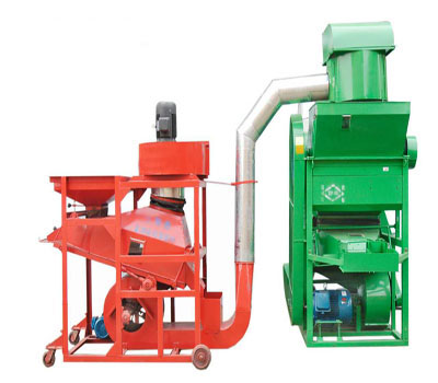 What’s going on if the temperature of peanut sheller components rising?