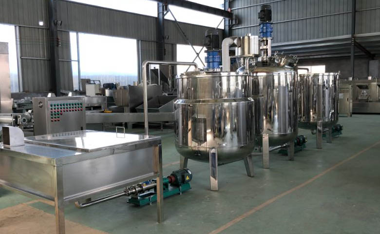 The main equipment of automatic peanut butter production line