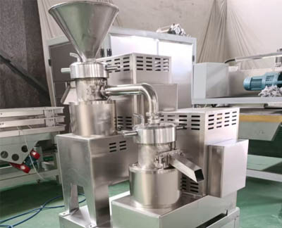 Syrian customer purchased KMGR-85 combined peanut butter machine